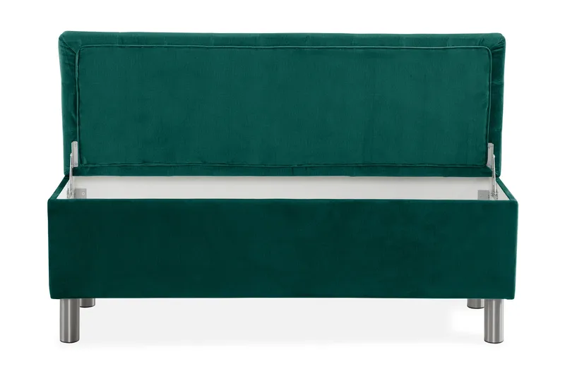 Donte sengekiste 140 cm Square - Grøn - Møbler - Senge - Sengetilbehør & sengegavl - Opbevaring til senge