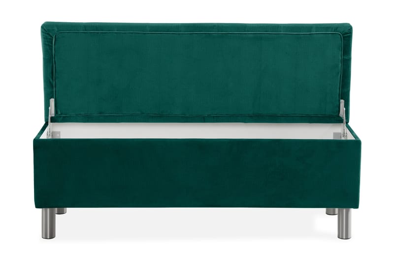 Donte sengekiste 140 cm Square - Grøn - Møbler - Senge - Sengetilbehør & sengegavl - Opbevaring til senge