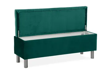 Donte sengekiste 140 cm Square - Grøn - Møbler - Senge - Sengetilbehør & sengegavl - Opbevaring til senge