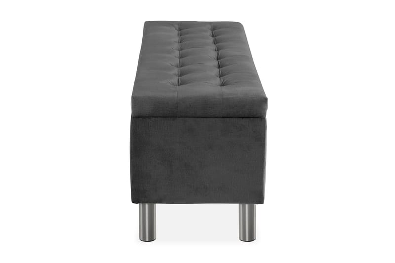 Donte sengekiste 140 cm Square - Mørkegrå - Møbler - Senge - Sengetilbehør & sengegavl - Opbevaring til senge