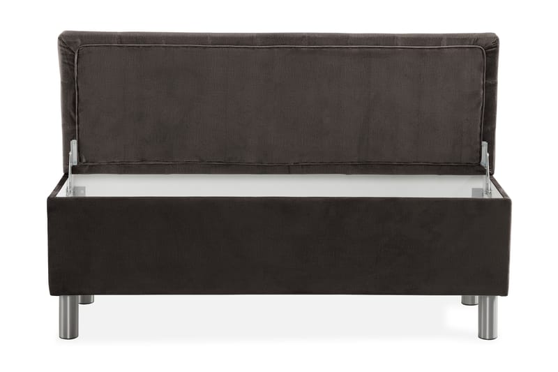 Donte sengekiste 140 cm Square - Mørkegrå - Møbler - Senge - Sengetilbehør & sengegavl - Opbevaring til senge