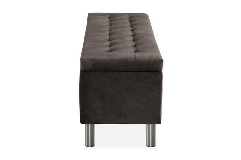 Donte sengekiste 140 cm Square - Mørkegrå - Møbler - Senge - Sengetilbehør & sengegavl - Opbevaring til senge