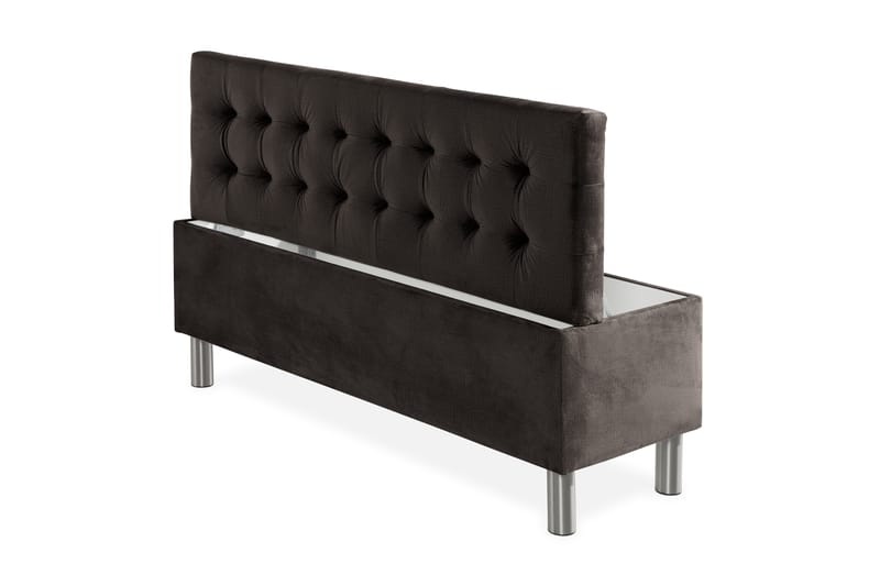 Donte sengekiste 140 cm Square - Mørkegrå - Møbler - Senge - Sengetilbehør & sengegavl - Opbevaring til senge