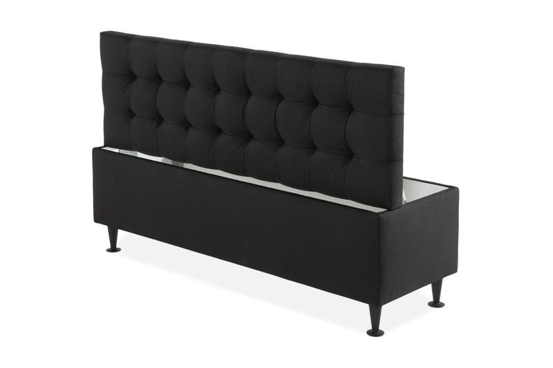 Ella Sengekasse 140 cm Ternet - Sort - Møbler - Senge - Sengetilbehør & sengegavl - Opbevaring til senge