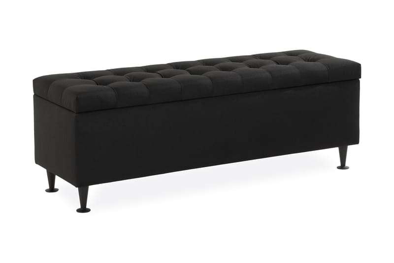 Ella Sengekasse 140 cm Ternet, Sort