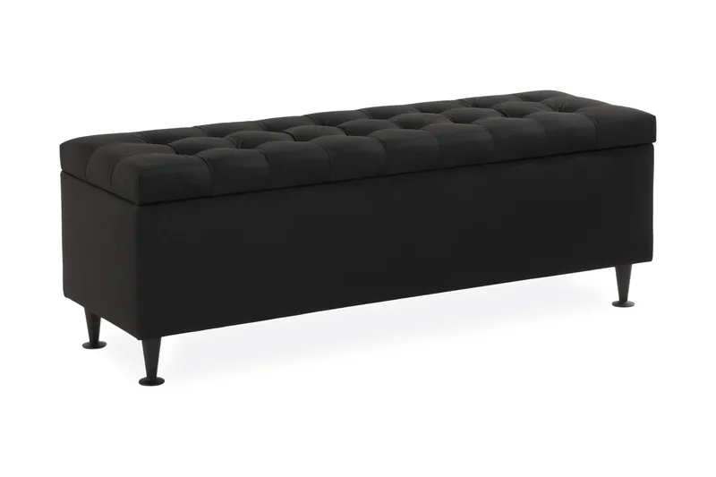 Ella Sengekasse 140 cm Ternet, Sort