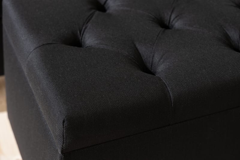 Ella Sengekasse 140 cm Ternet - Sort - Møbler - Senge - Sengetilbehør & sengegavl - Opbevaring til senge