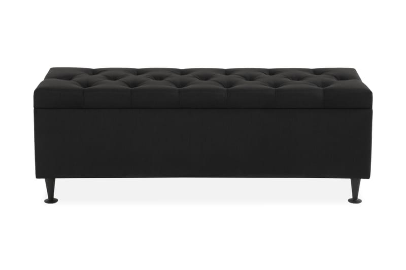 Ella Sengekiste 140 cm Dyb-syet - Sort - Møbler - Senge - Sengetilbehør & sengegavl - Opbevaring til senge