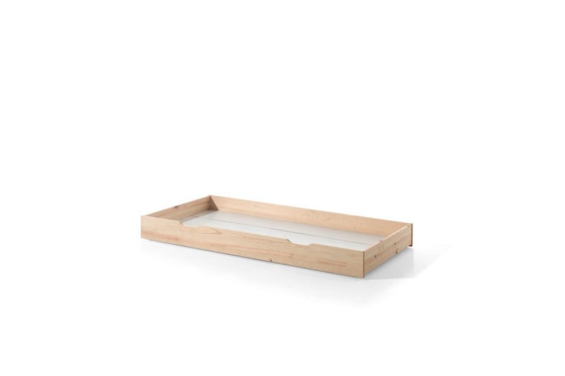 Husseng med Tekstilsæt Dallas 90x200 cm Naturlig, Uden hegn, Med skuffe - Naturlig, Uden hegn, Med skuffe - Møbler - Senge - Sengetilbehør & sengegavl - Opbevaring til senge