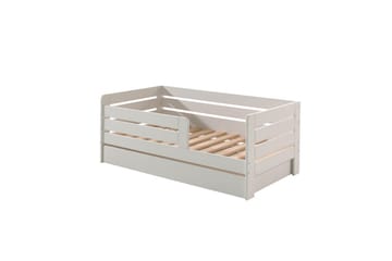 Juniorseng med rækværk og skuffe Peuterseng Hvid