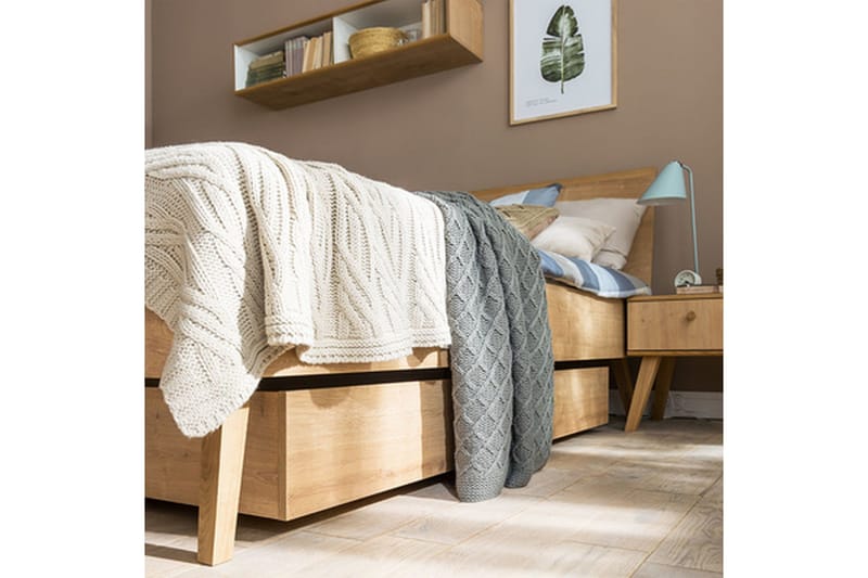 Nature Sengeskuffe Natur/Hvid - VOX - Møbler - Senge - Sengetilbehør & sengegavl - Opbevaring til senge