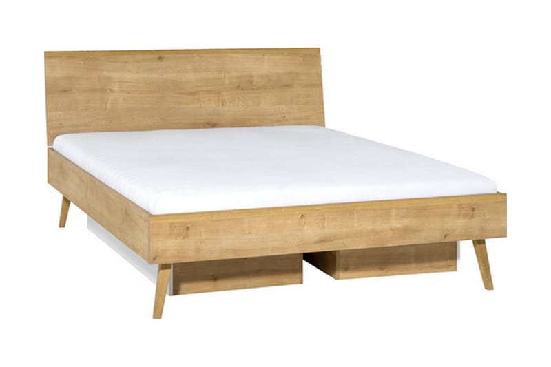 Nature Sengeskuffe Natur/Hvid - VOX - Møbler - Senge - Sengetilbehør & sengegavl - Opbevaring til senge