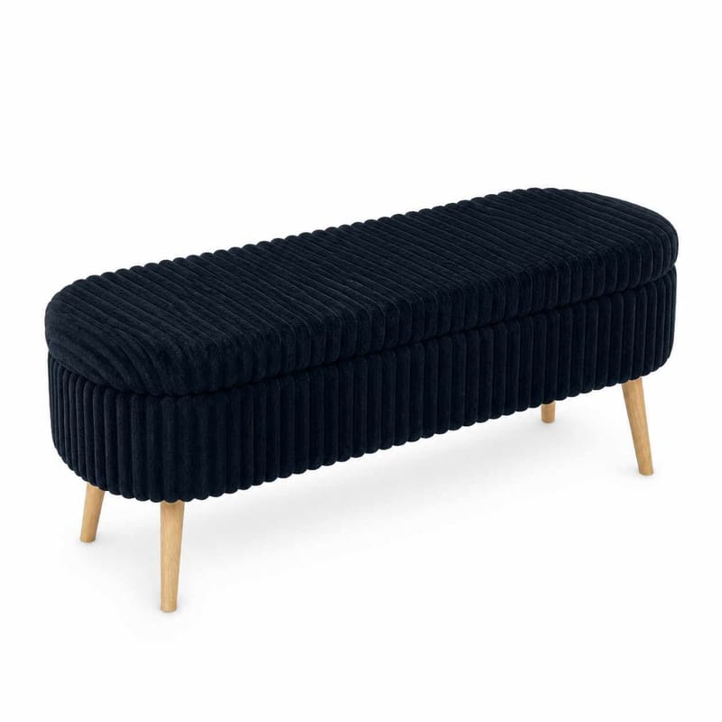 Pouffe with Storage Atelier Del Sofa Toscano Black, undefined