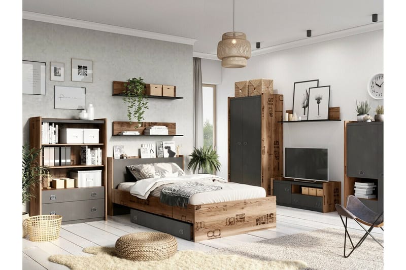 Rathmore Sengekiste 140 cm - Grå - Møbler - Senge - Sengetilbehør & sengegavl - Opbevaring til senge