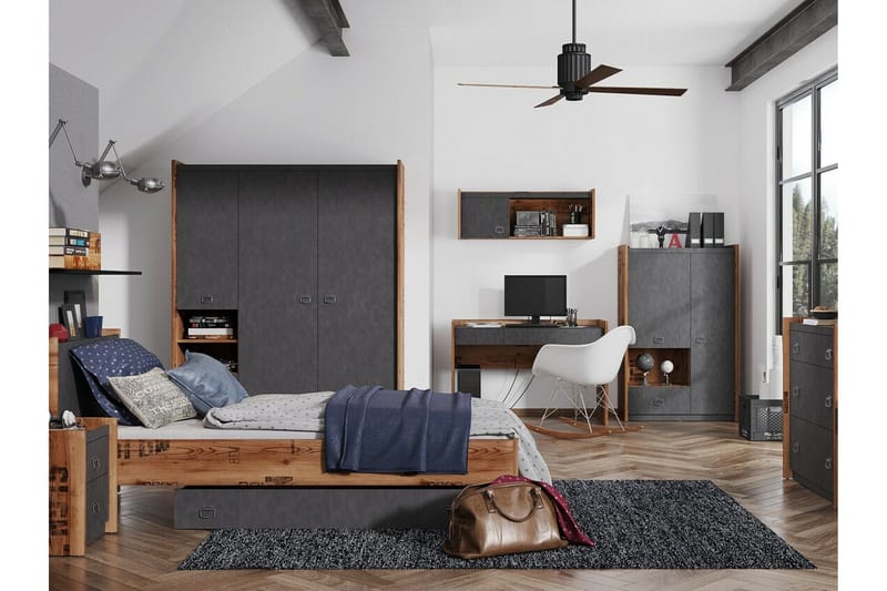 Rathmore Sengekiste 140 cm - Grå - Møbler - Senge - Sengetilbehør & sengegavl - Opbevaring til senge