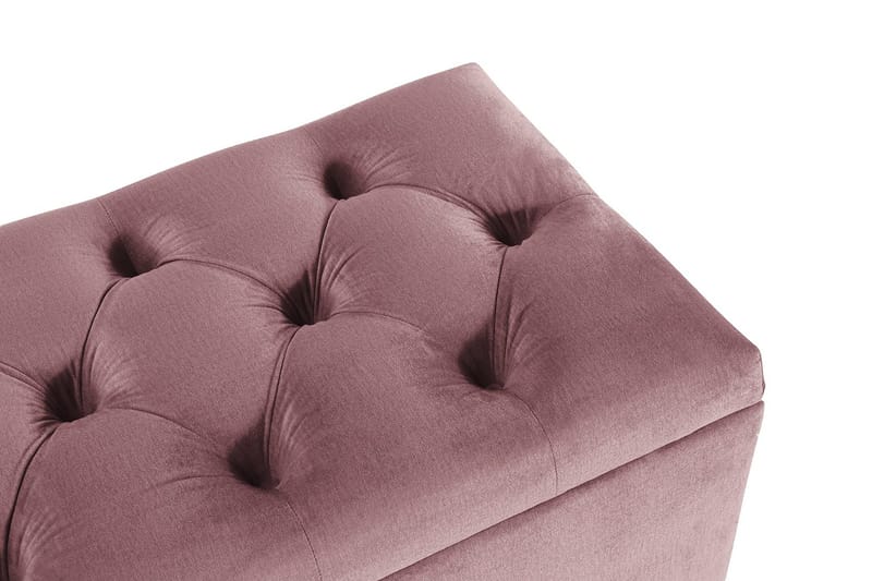 Royal Velvet Sengkiste - Lyserød - Møbler - Senge - Sengetilbehør & sengegavl - Opbevaring til senge - Sengekiste