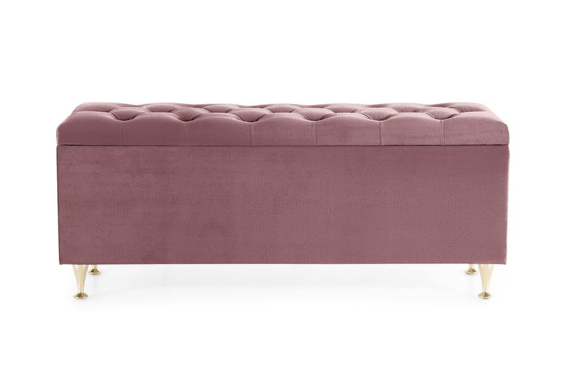 Royal Velvet Sengkiste - Lyserød - Møbler - Senge - Sengetilbehør & sengegavl - Opbevaring til senge - Sengekiste