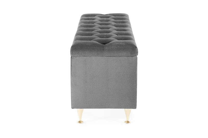 Royal Velvet Sengkiste - Mørkegrå - Møbler - Senge - Sengetilbehør & sengegavl - Opbevaring til senge - Sengekiste