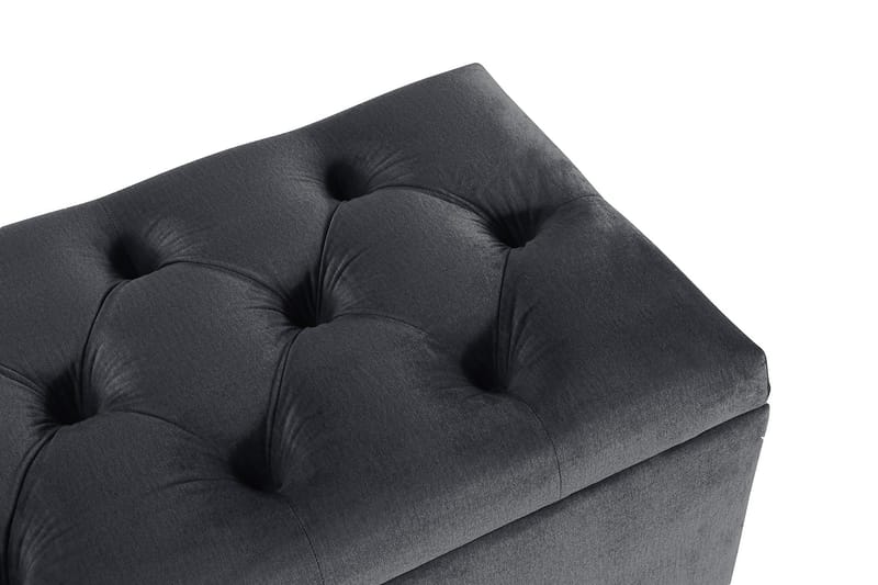 Royal Velvet Sengkiste - Sort - Møbler - Senge - Sengetilbehør & sengegavl - Opbevaring til senge - Sengekiste