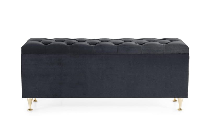 Royal Velvet Sengkiste - Sort - Møbler - Senge - Sengetilbehør & sengegavl - Opbevaring til senge - Sengekiste