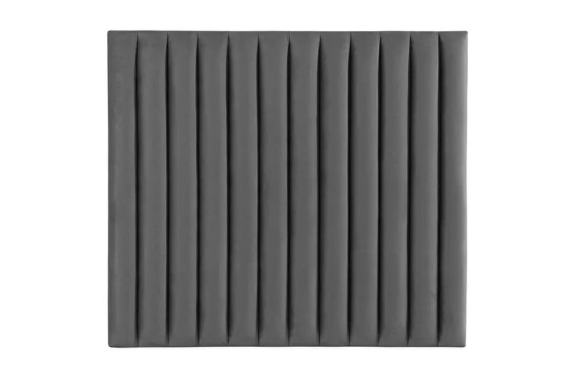 Rakel Sengegavl 120cm, Mørkegrå/Velour