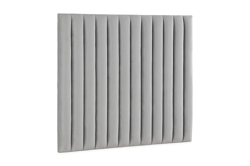 Rakel Sengegavl 140cm - Lysegrå/Velour - Møbler - Senge - Sengetilbehør & sengegavl - Sengegavle