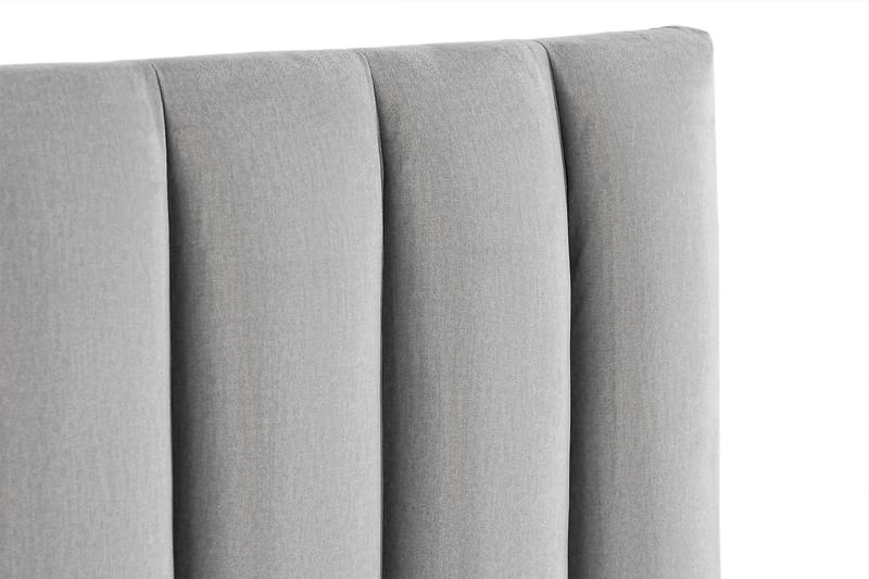 Rakel Sengegavl 140cm - Lysegrå/Velour - Møbler - Senge - Sengetilbehør & sengegavl - Sengegavle