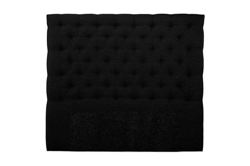 Royal sengegavl 160 cm høj - sort - Sengegavle