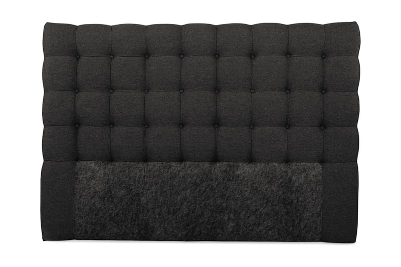 Royal sengegavl 180 cm knapper - mørkegrå - Sengegavle