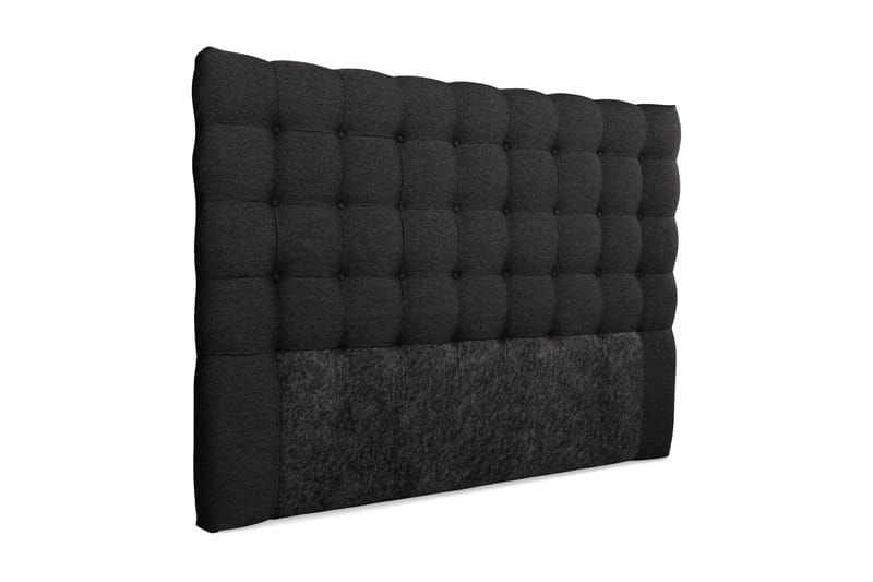 Royal sengegavl 180 cm knapper - mørkegrå - Sengegavle
