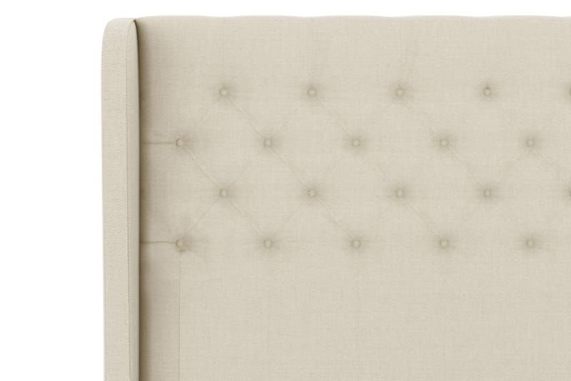 Select sengegavl 120 cm med sider - Beige - Sengegavle