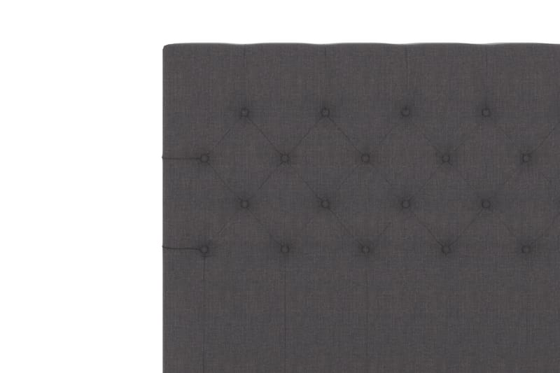 Select sengegavl 140 cm dybt tuftet - mørkegrå - Sengegavle