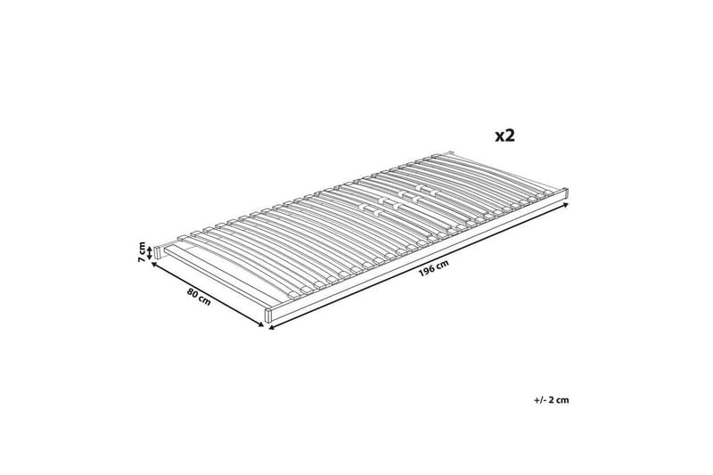 Sengebund med lameller Vouziers - 160x200 cm - Møbler - Senge - Sengetilbehør & sengegavl - Lamelbunde
