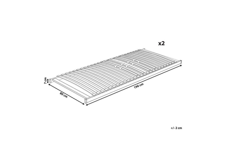 Sengebund med lameller Vouziers - 160x200 cm - Møbler - Senge - Sengetilbehør & sengegavl - Lamelbunde