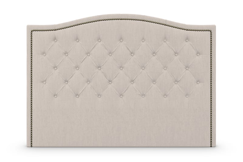 Amiral sengegavl 185 cm Bølget - Beige - Møbler - Senge - Sengetilbehør & sengegavl - Sengegavle