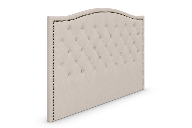 Amiral sengegavl 185 cm Bølget - Beige - Møbler - Senge - Sengetilbehør & sengegavl - Sengegavle