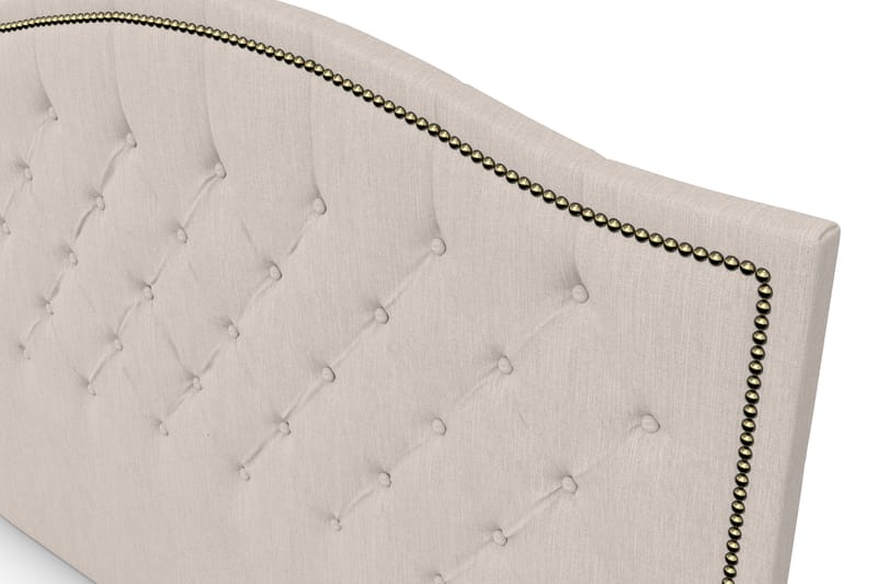 Amiral sengegavl 185 cm Bølget - Beige - Møbler - Senge - Sengetilbehør & sengegavl - Sengegavle