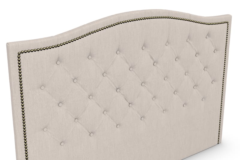 Amiral sengegavl 185 cm Bølget - Beige - Møbler - Senge - Sengetilbehør & sengegavl - Sengegavle