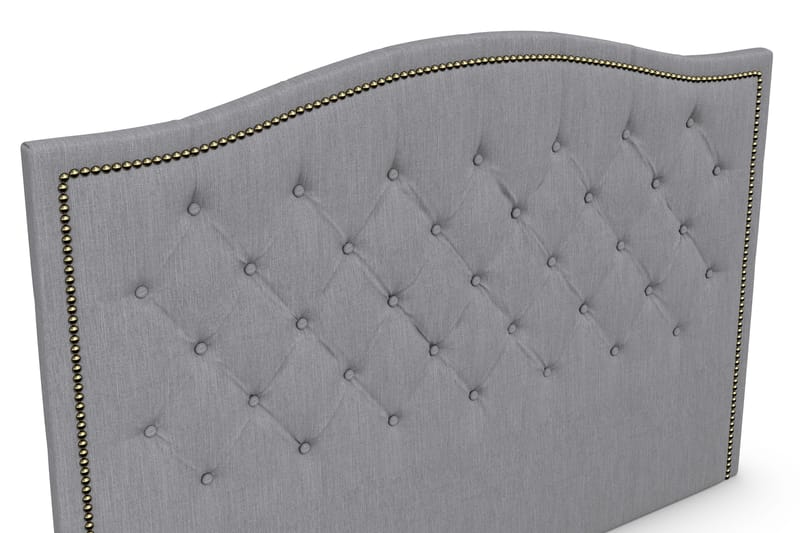 Amiral sengegavl 185 cm Bølget - Grå - Møbler - Senge - Sengetilbehør & sengegavl - Sengegavle