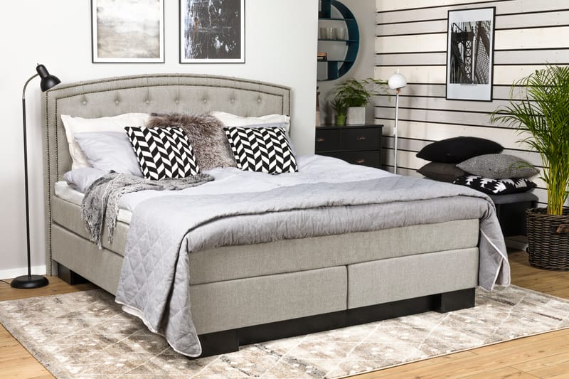 Amiral sengegavl 185 cm buet - Beige - Møbler - Senge - Sengetilbehør & sengegavl - Sengegavle