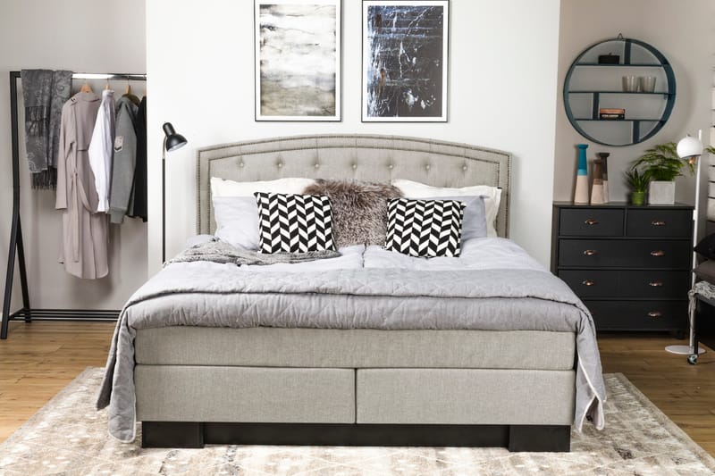 Amiral sengegavl 185 cm buet - Beige - Møbler - Senge - Sengetilbehør & sengegavl - Sengegavle