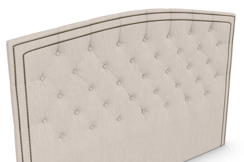 Amiral sengegavl 185 cm buet - Beige - Møbler - Senge - Sengetilbehør & sengegavl - Sengegavle