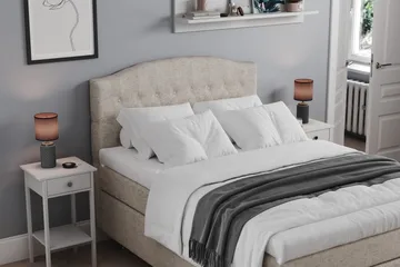 Belda Sengegavl 120 cm Buet - Beige - Møbler - Senge - Sengetilbehør & sengegavl - Sengegavle