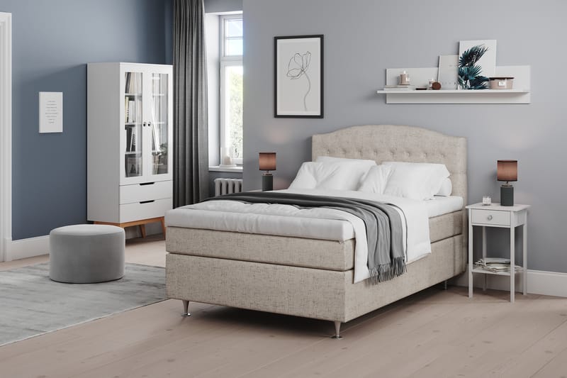 Belda Sengegavl 120 cm Buet - Beige - Sengegavle