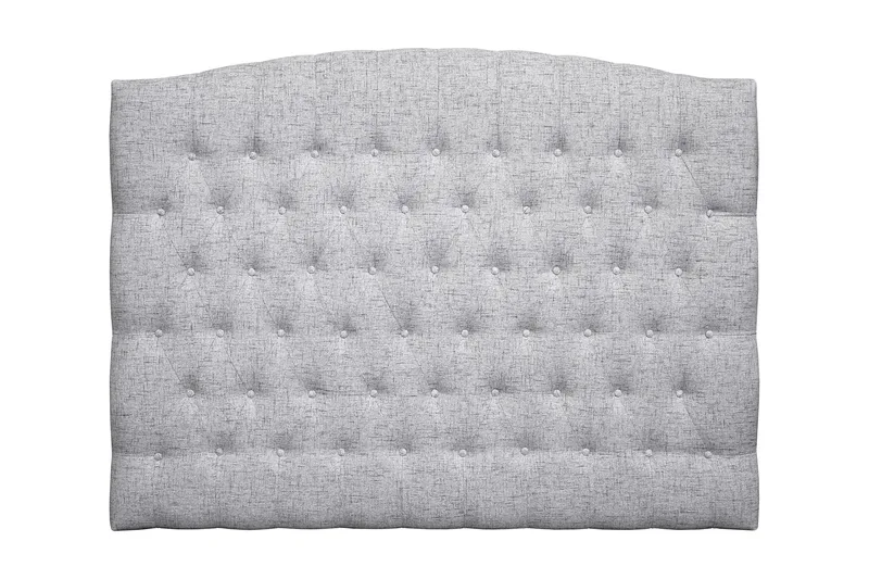 Belda Sengegavl 160 cm Buet, Lysegrå