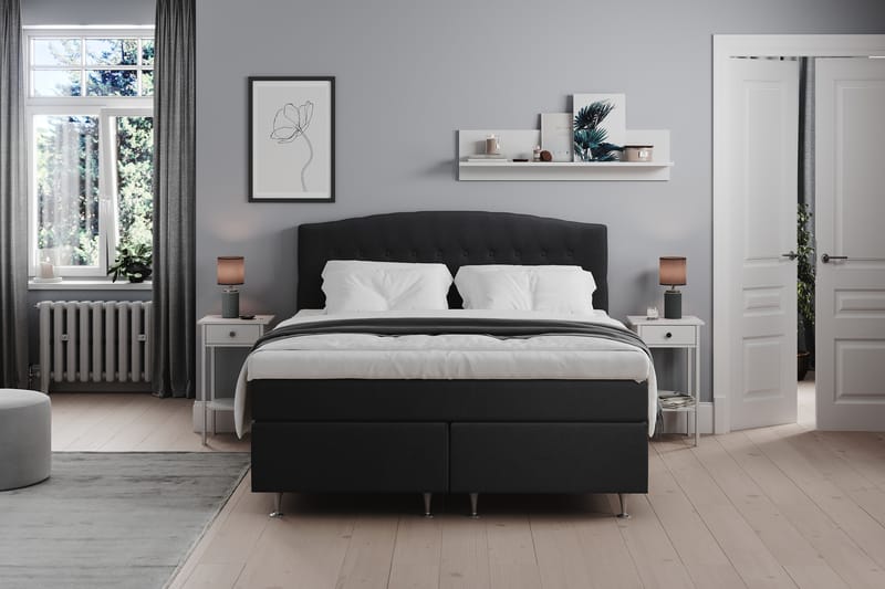 Belda Sengegavl 180 cm Buet - Sort - Møbler - Senge - Sengetilbehør & sengegavl - Sengegavle
