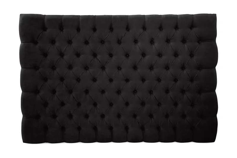 Celine Sengegavl 160 cm Velour - Sort - Møbler - Senge - Sengetilbehør & sengegavl - Sengegavle