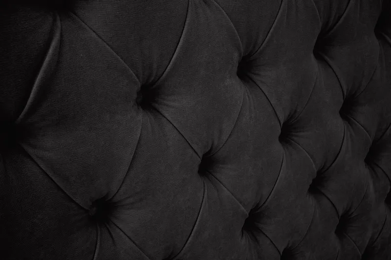 Celine Sengegavl 180 cm Velour - Sort - Møbler - Senge - Sengetilbehør & sengegavl - Sengegavle