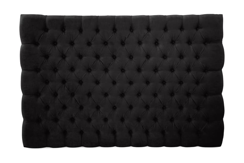 Celine Sengegavl 180 cm Velour, Sort