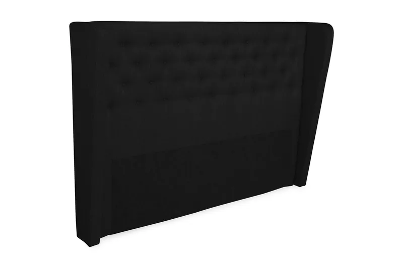 Cloud sengegavl 160 cm med sider - sort - Møbler - Senge - Sengetilbehør & sengegavl - Sengegavle